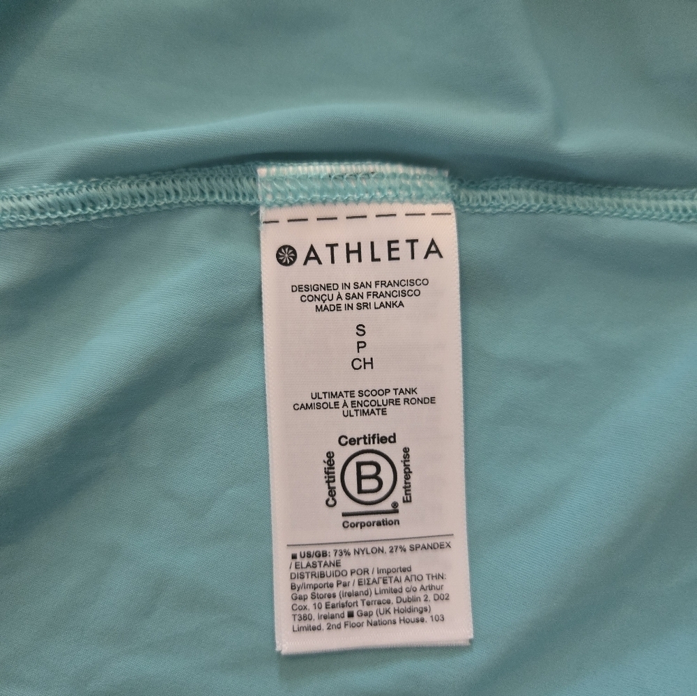 Athleta Aqua Small Athletic Tank Top - Picture 7 of 7